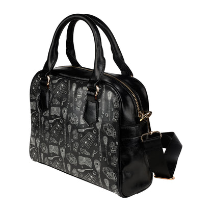 Lacrosse Pattern Print Design 01 Shoulder Handbag