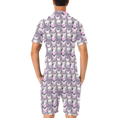 Chihuahua Happy Pattern Men's Romper