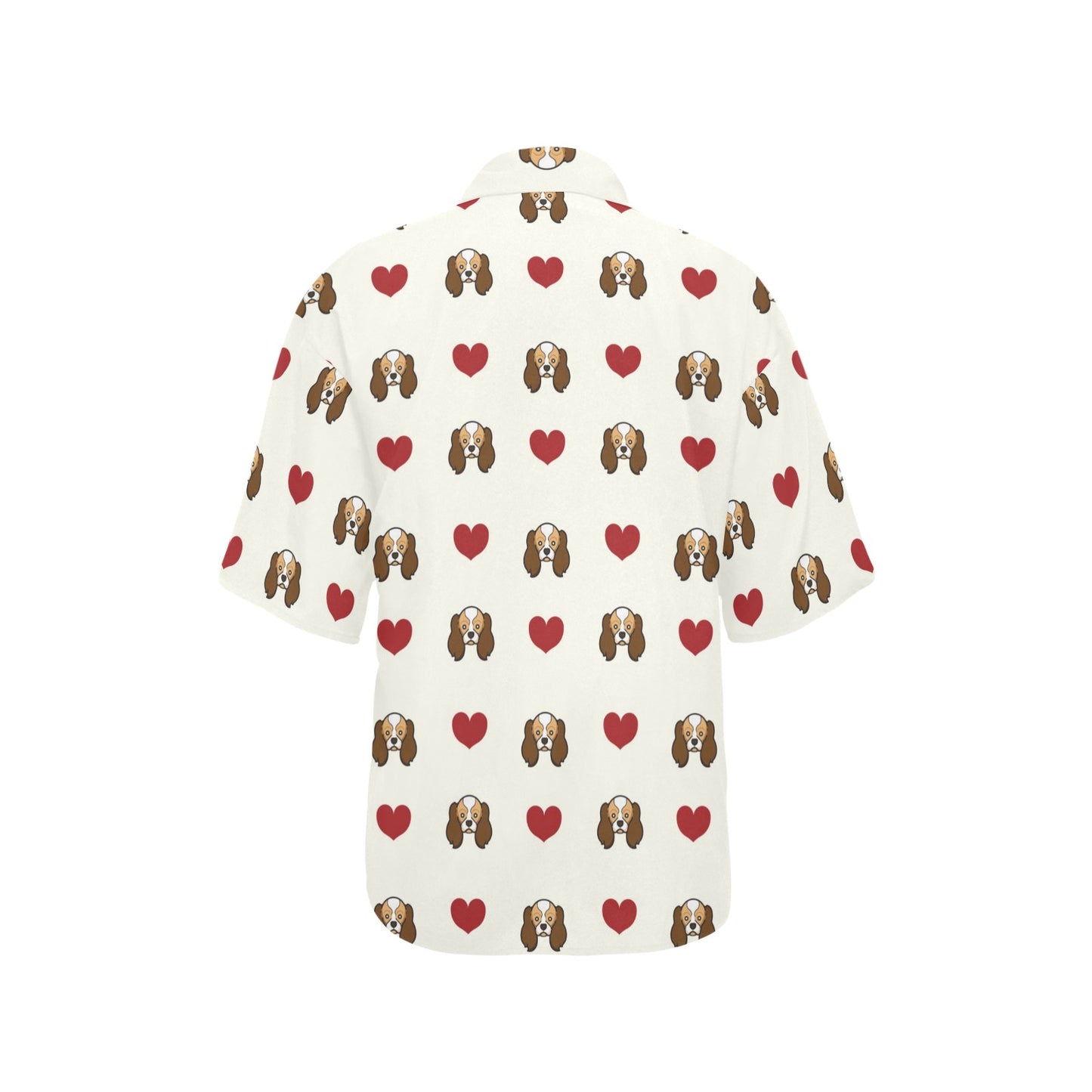 Cavalier King Charles Spaniels Pattern Print Design 01 Women's Hawaiian Shirt