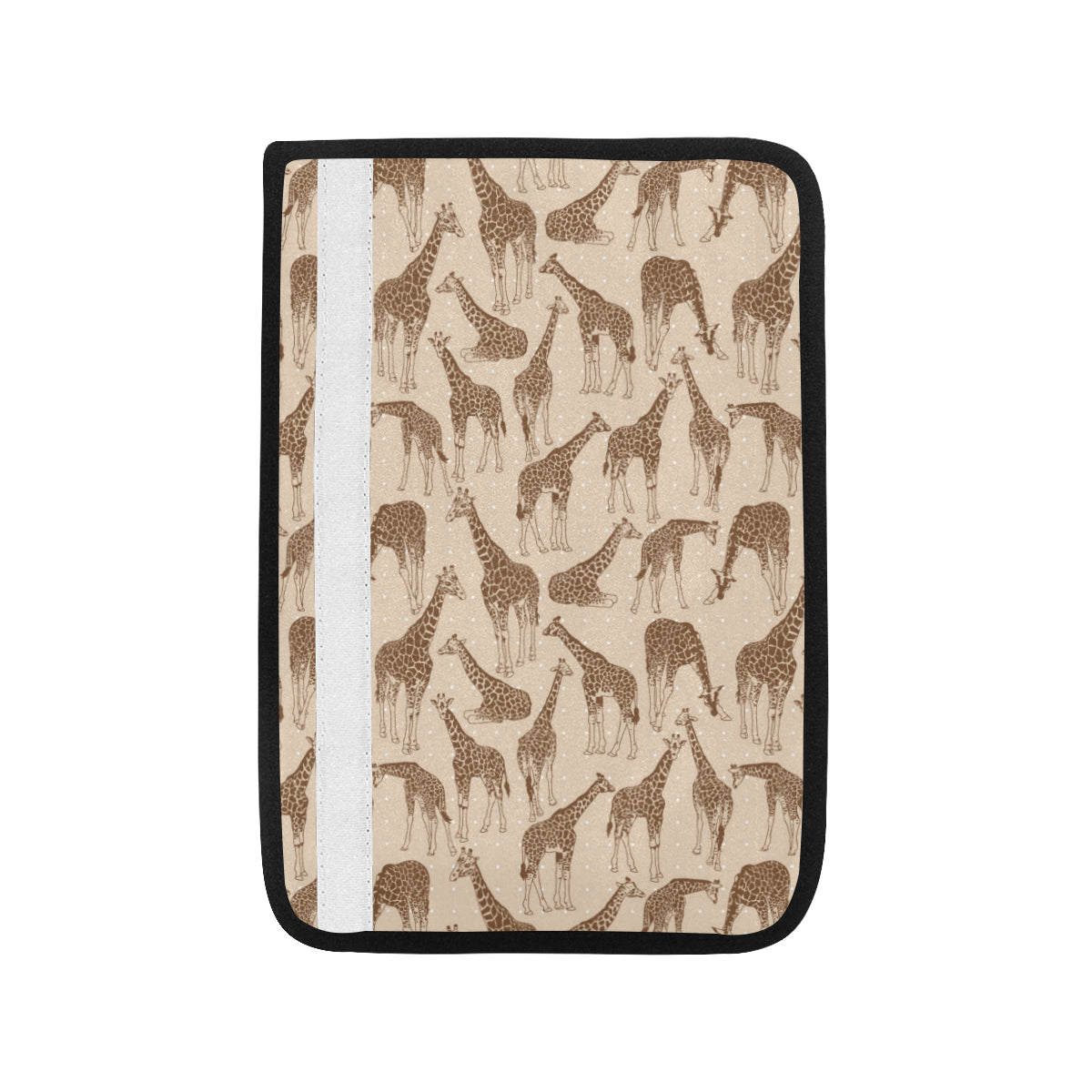 Giraffe Pattern Design Print Car Seat Belt Cover