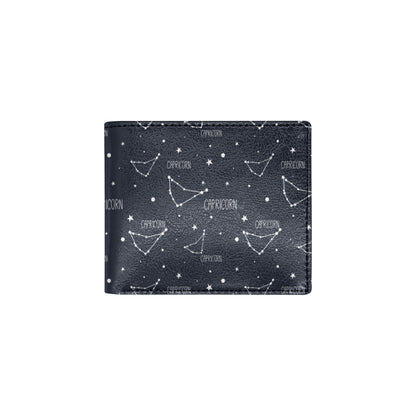Capricorn Zodiac Pattern Print Design 01 Men's ID Card Wallet