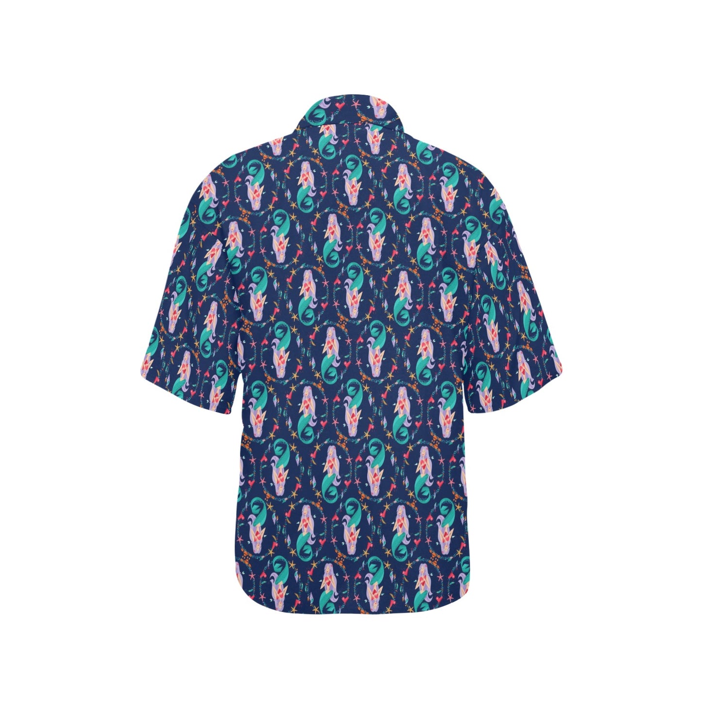 Mermaid Girl Cute Design Print Women's Hawaiian Shirt