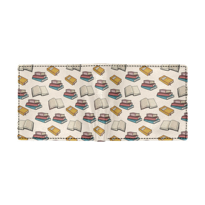 Book Pattern Print Design 04 Men's ID Card Wallet
