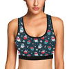 Cupcake Pattern Print Design 03 Sports Bra