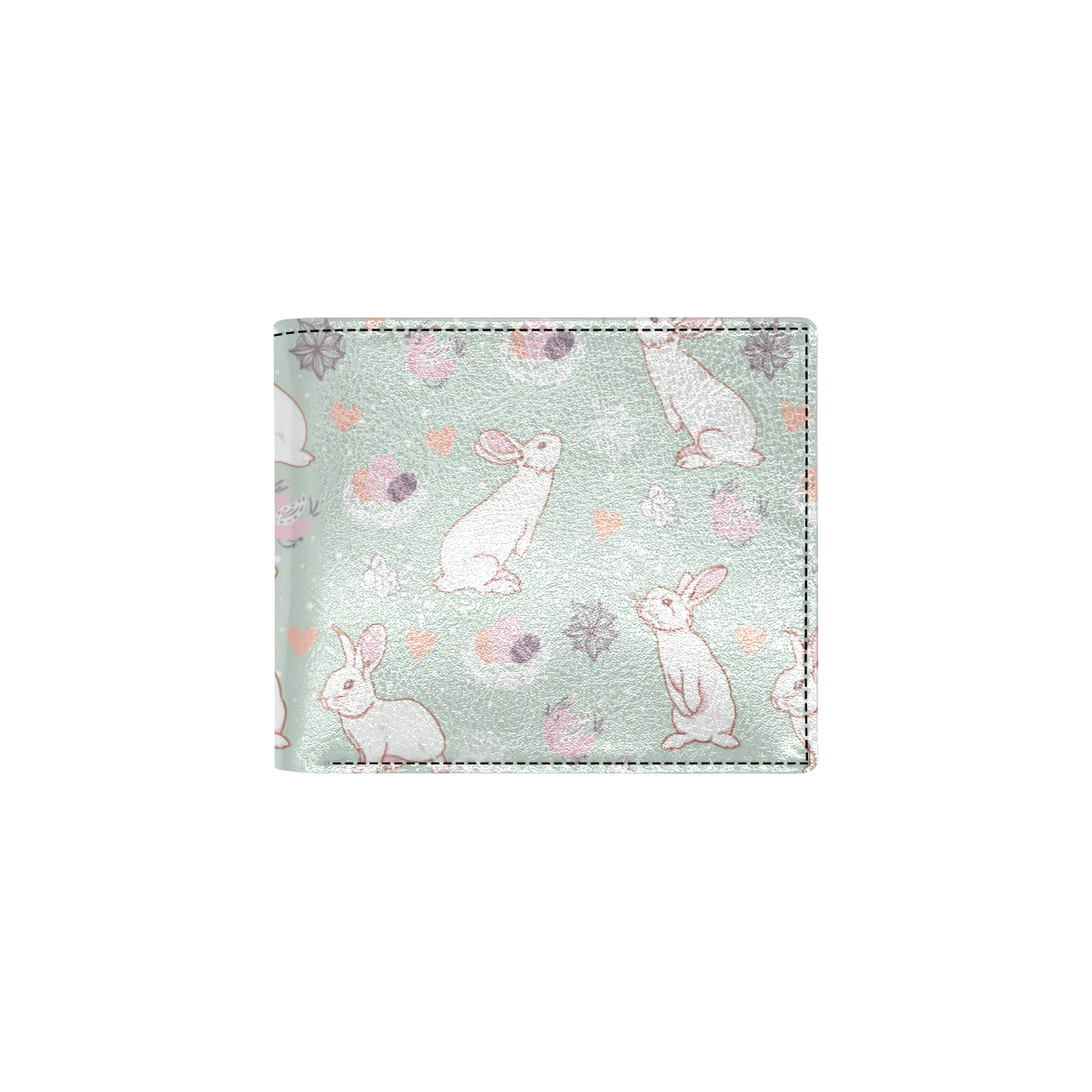 Rabbit Pattern Print Design RB011 Men's ID Card Wallet