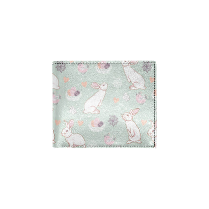 Rabbit Pattern Print Design RB011 Men's ID Card Wallet