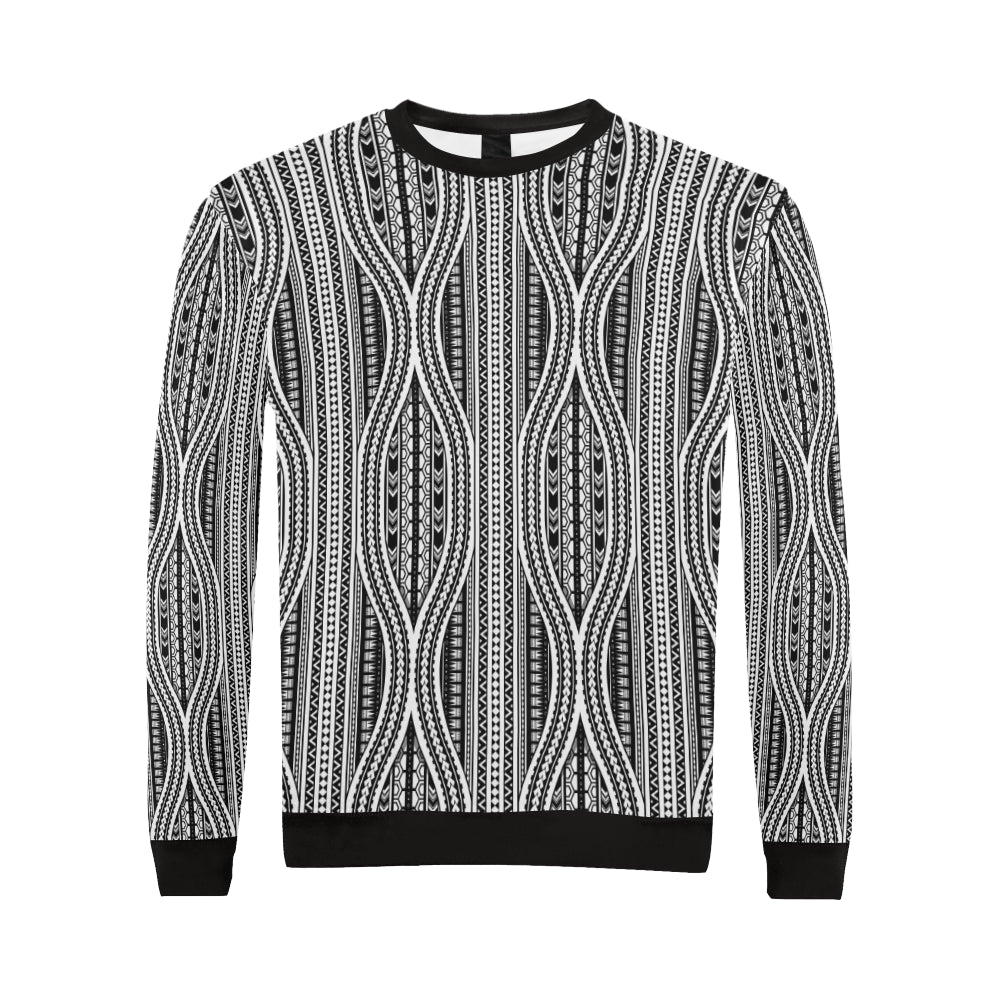 Polynesian Tribal Style Men Long Sleeve Sweatshirt