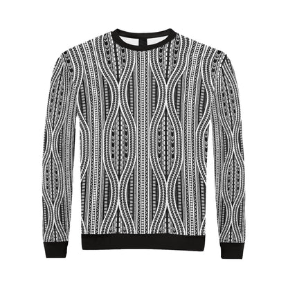 Polynesian Tribal Style Men Long Sleeve Sweatshirt
