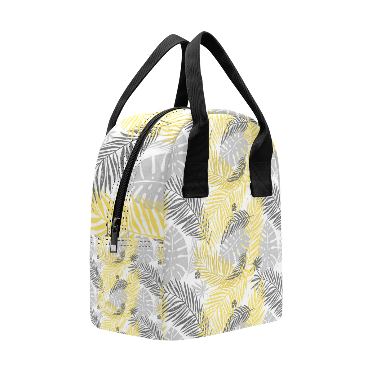 Palm Leaves Pattern Print Design PL012 Insulated Lunch Bag