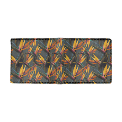 Bird Of Paradise Pattern Print Design 01 Men's ID Card Wallet