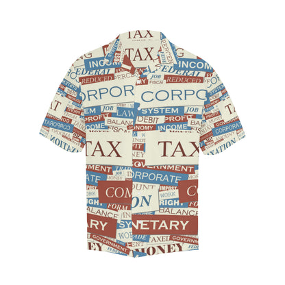 Accounting Financial Pattern Print Design 01 Men's Hawaiian Shirt