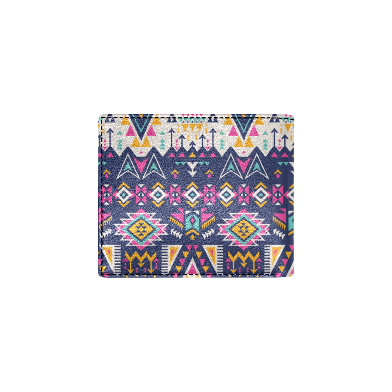 Pink Tribal Aztec native american Men's ID Card Wallet