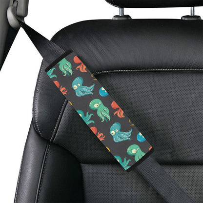 Octopus Pattern Print Design A01 Car Seat Belt Cover