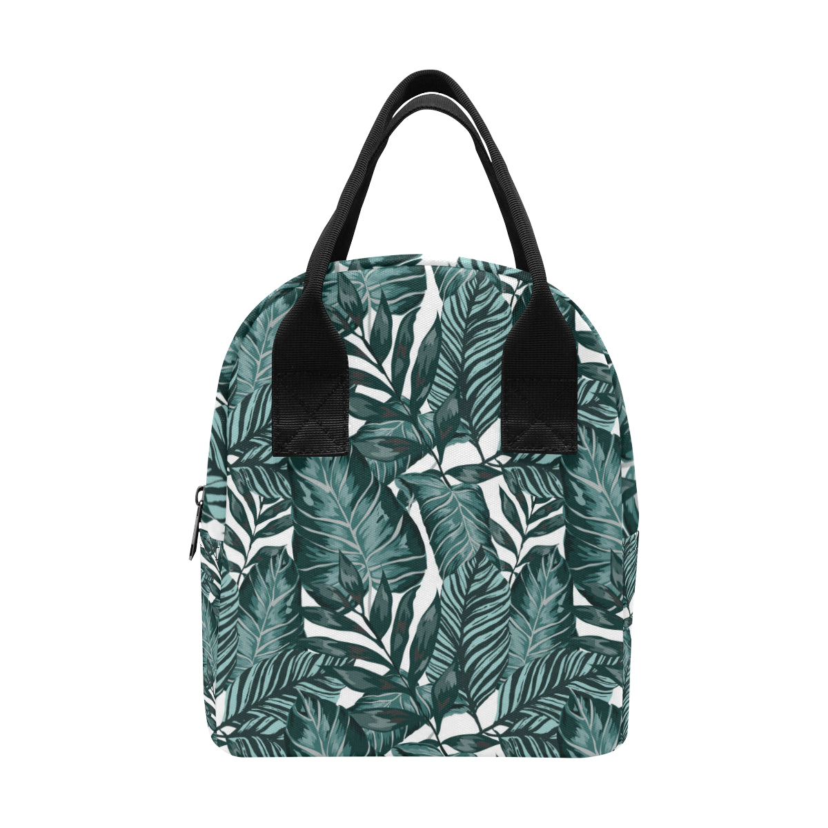 Tropical Palm Leaves Pattern Insulated Lunch Bag