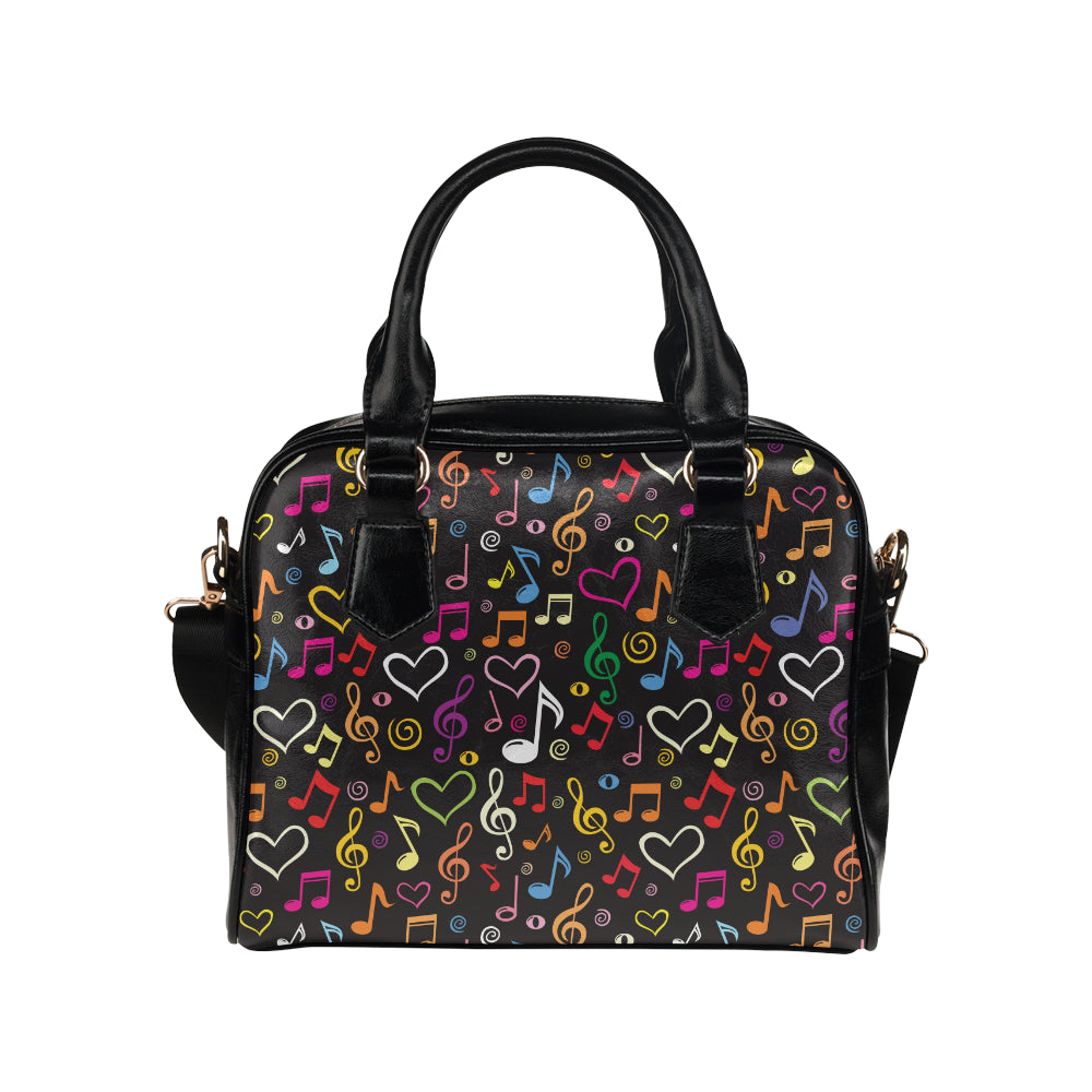 Music note Pattern Print Design A01 Shoulder Handbag