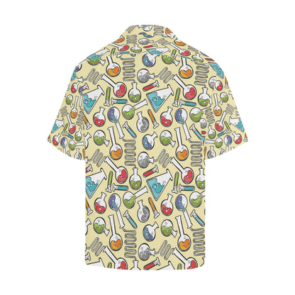 Chemical Pattern Print Design 04 Men's Hawaiian Shirt