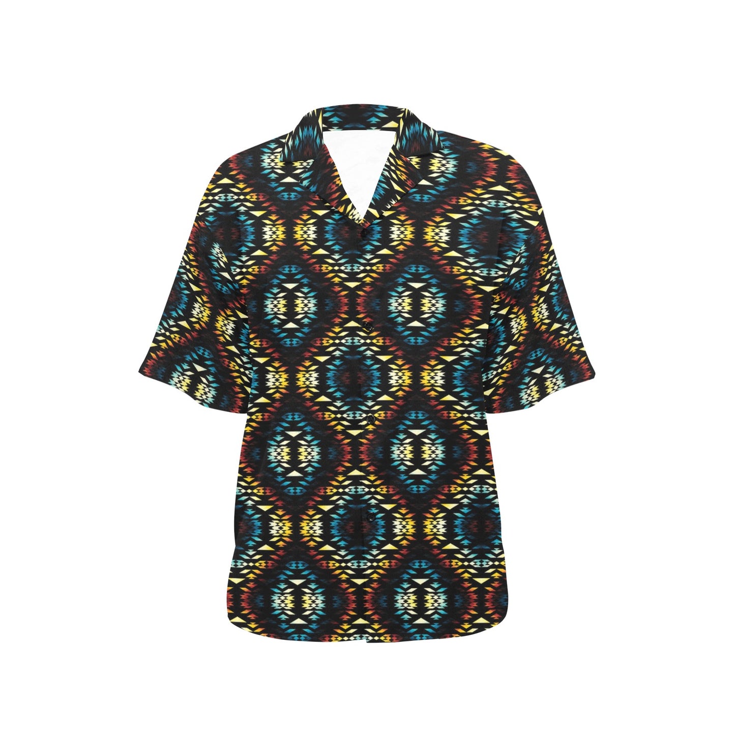 Tribal Pattern Print Design LKS309 Women's Hawaiian Shirt