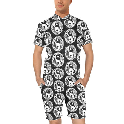 Yin Yang Koi Fish Men's Romper