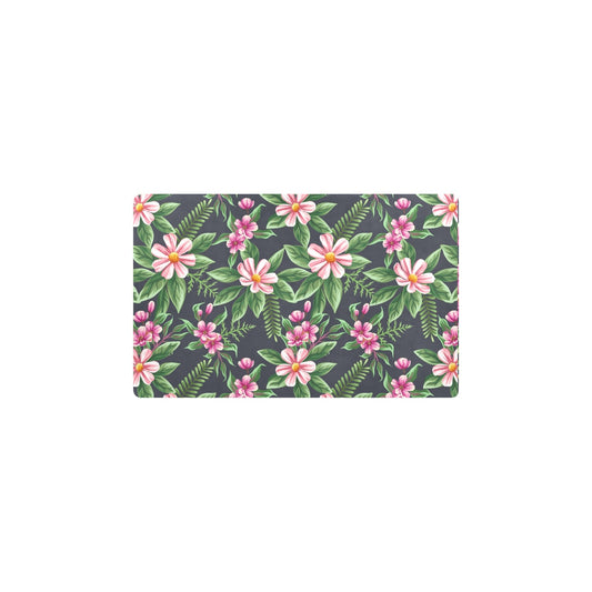 Summer Floral Pattern Print Design SF010 Kitchen Mat