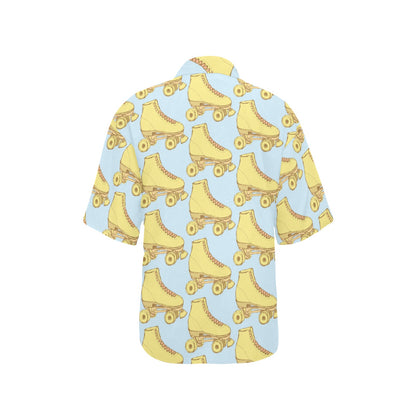 Roller skate Pattern Print Design A03 Women's Hawaiian Shirt