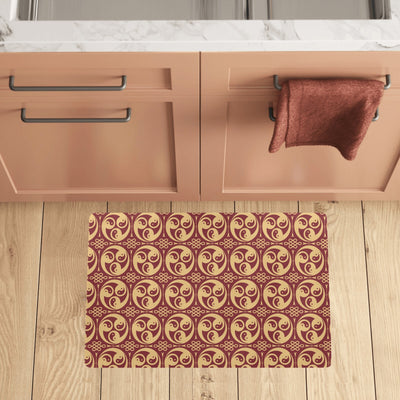 Yin Yang Style Pattern Design Print Kitchen Mat