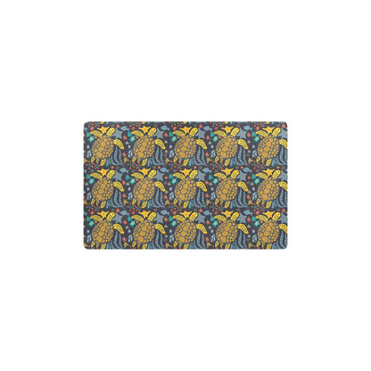 Sea Turtle Pattern Print Design T03 Kitchen Mat