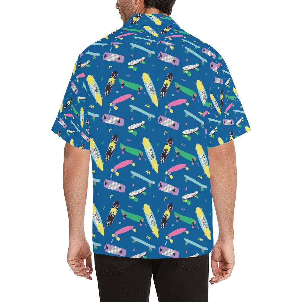 Skateboard Print Design LKS302 Men's Hawaiian Shirt