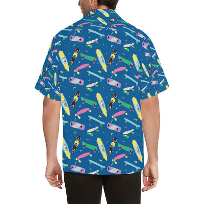 Skateboard Print Design LKS302 Men's Hawaiian Shirt
