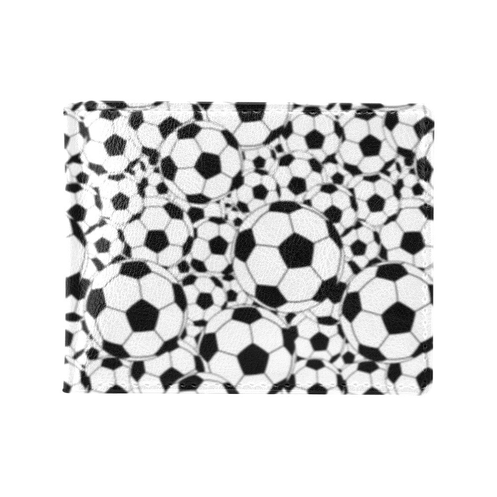 Soccer Ball Print Design LKS301 Men's ID Card Wallet