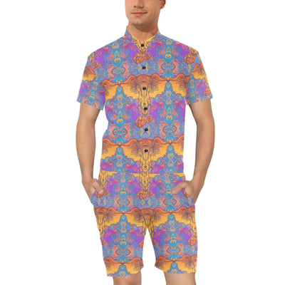 Gold Elephant Indian Men's Romper