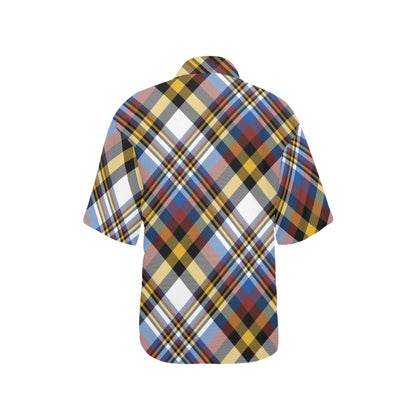 Madras Pattern Print Design 01 Women's Hawaiian Shirt
