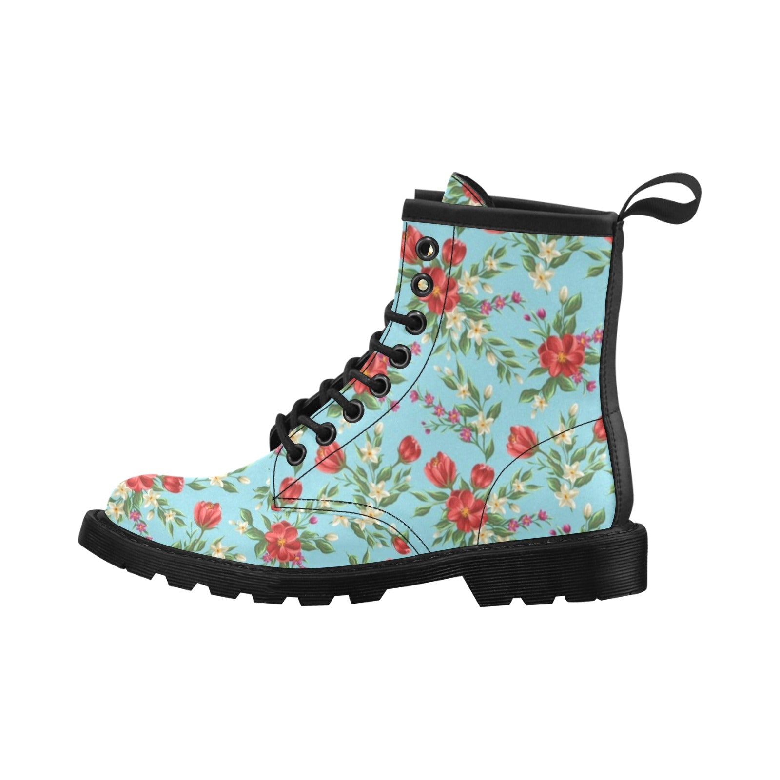 Summer Floral Pattern Print Design SF011 Women's Boots