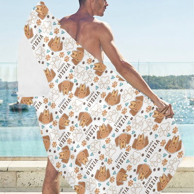 Vizslas Print Design LKS301 Beach Towel 32" x 71"