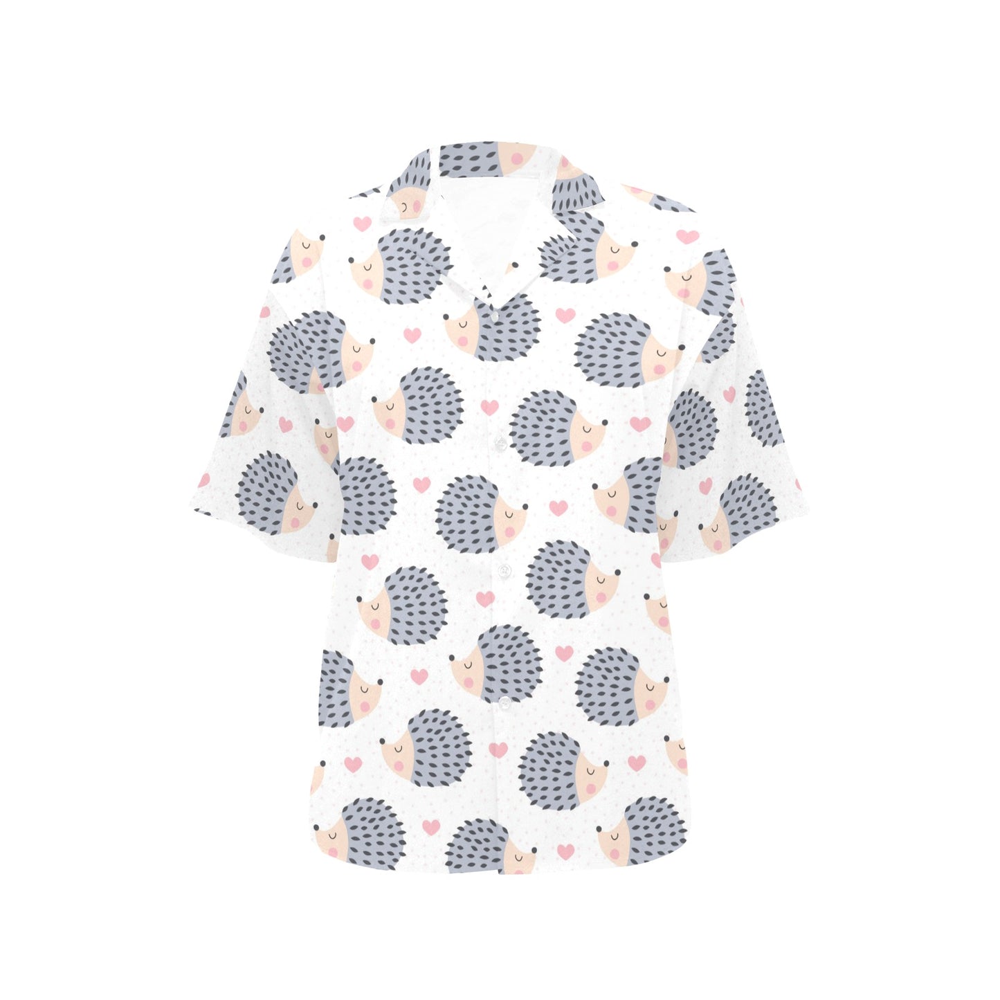 Hedgehog Baby Pattern Print Design 03 Women's Hawaiian Shirt