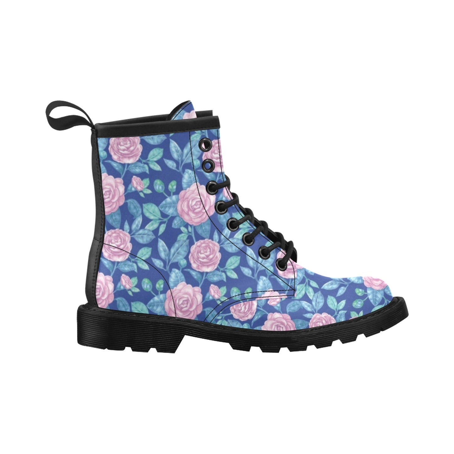 Camellia Pattern Print Design CM05 Women's Boots