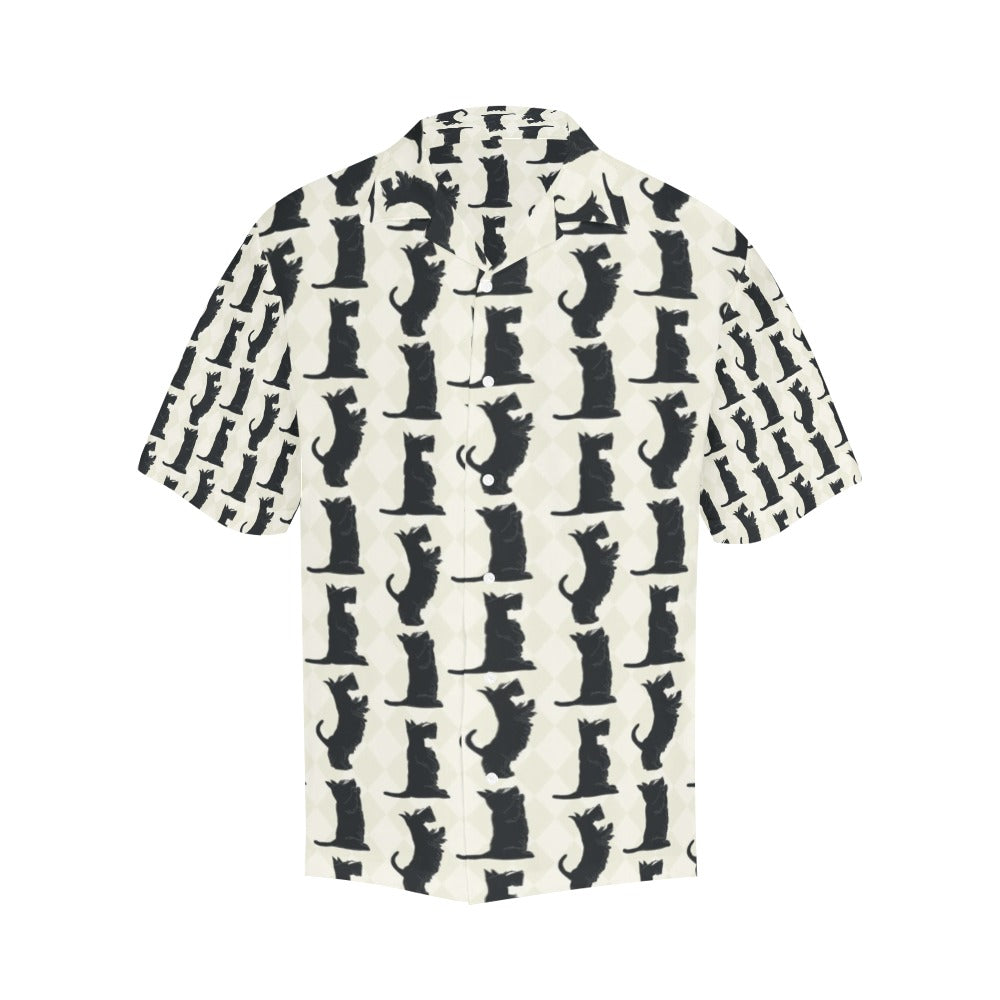 Scottish Terriers Print Design LKS309 Men's Hawaiian Shirt