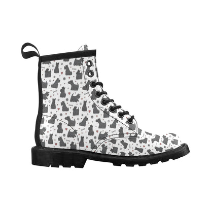 Scottish Terriers Print Design LKS3015 Women's Boots