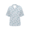 Sakura Bird Print Design LKS304 Women's Hawaiian Shirt