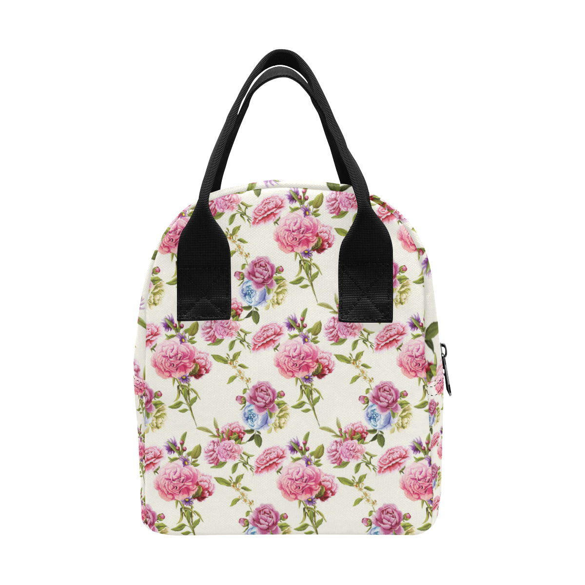 Carnations Pattern Print Design CN02 Insulated Lunch Bag