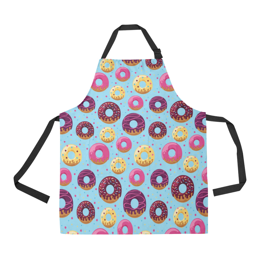 Donut Pattern Print Design DN07 Apron with Pocket