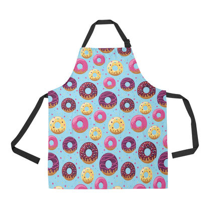 Donut Pattern Print Design DN07 Apron with Pocket