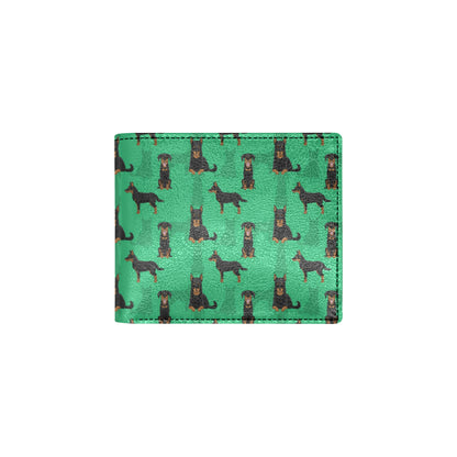 Beauceron Pattern Print Design 01 Men's ID Card Wallet