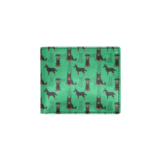 Beauceron Pattern Print Design 01 Men's ID Card Wallet