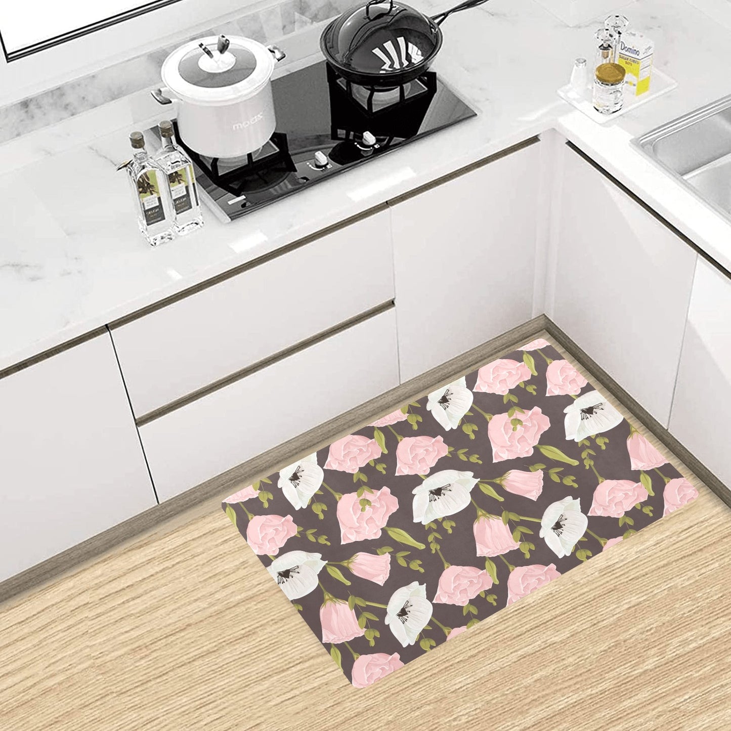 Anemone Pattern Print Design AM011 Kitchen Mat