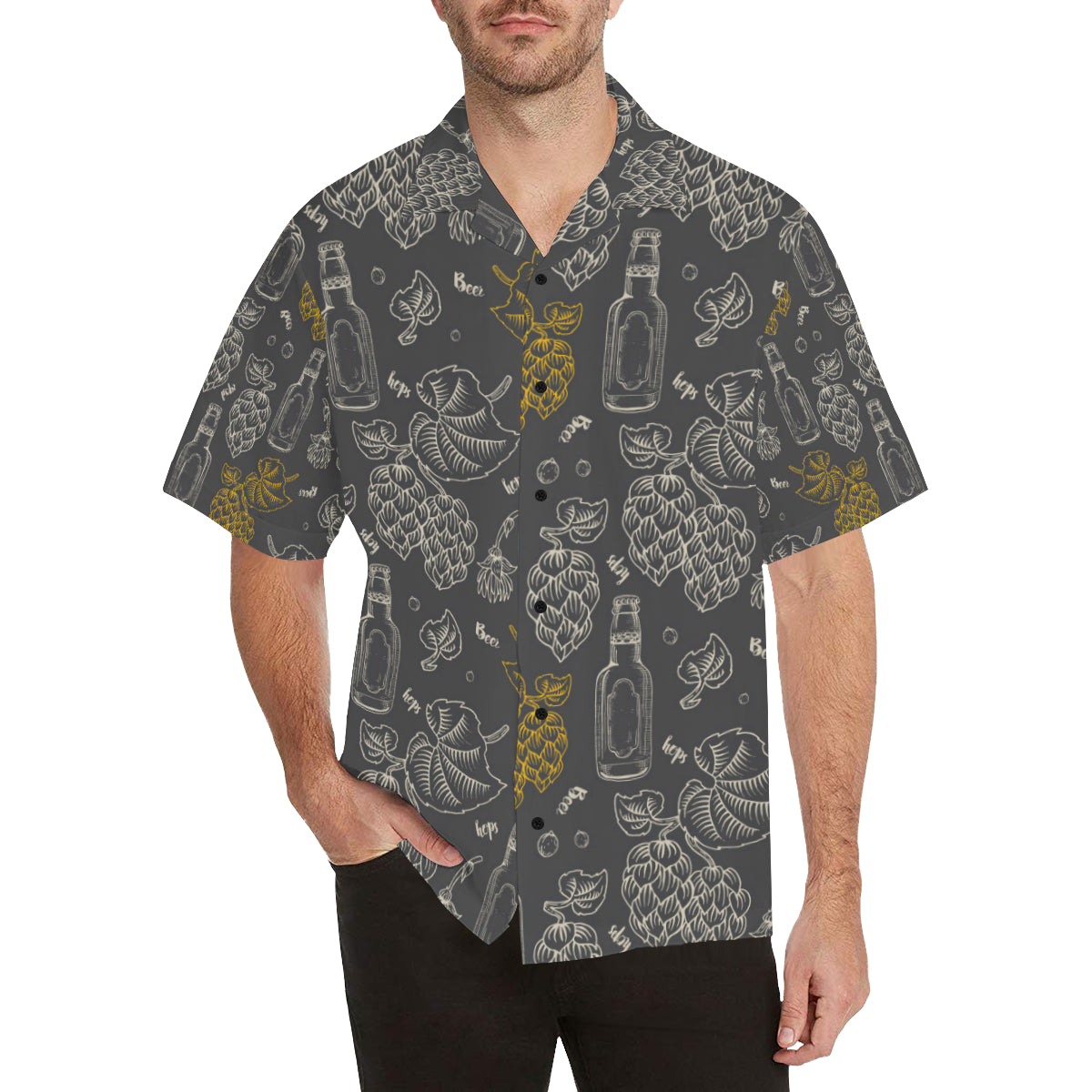 Hope Pattern Print Design 01 Men's Hawaiian Shirt