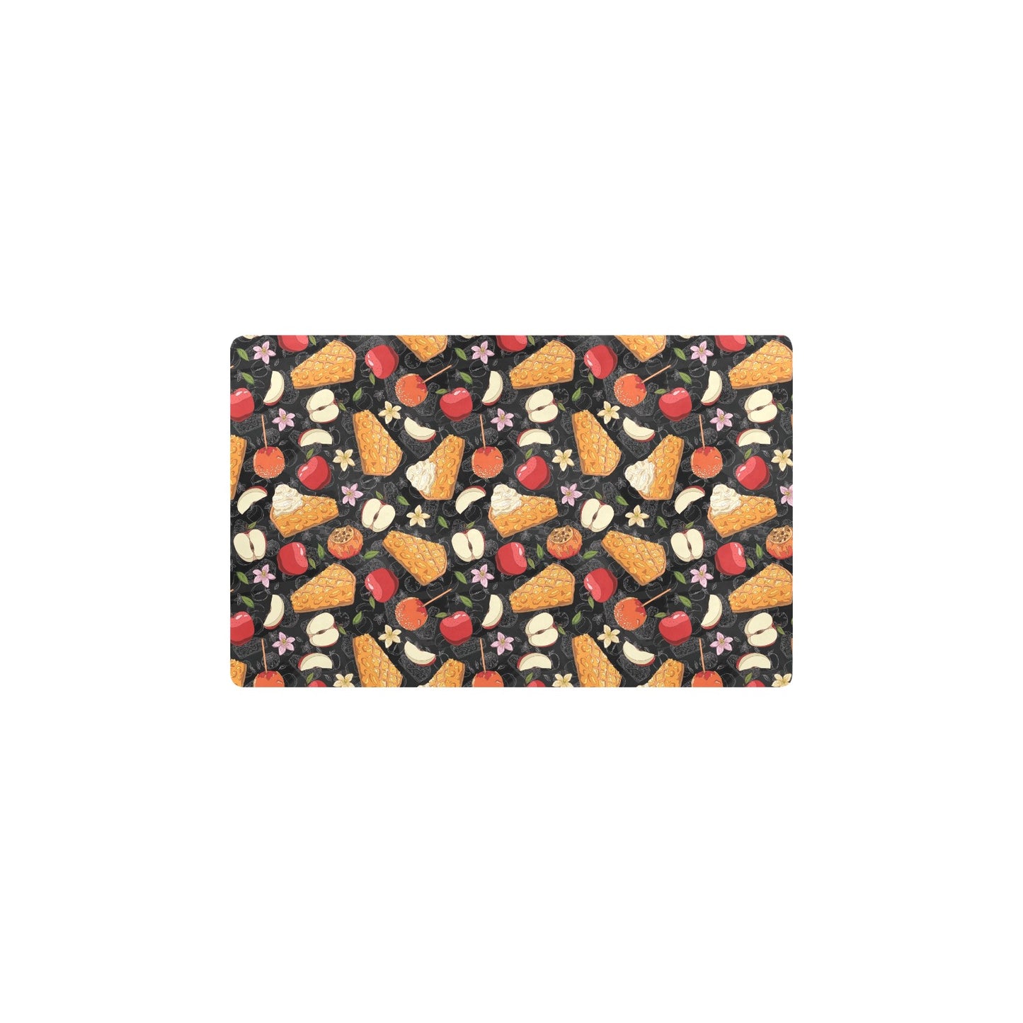 Apple Pie Pattern Print Design 01 Kitchen Mat