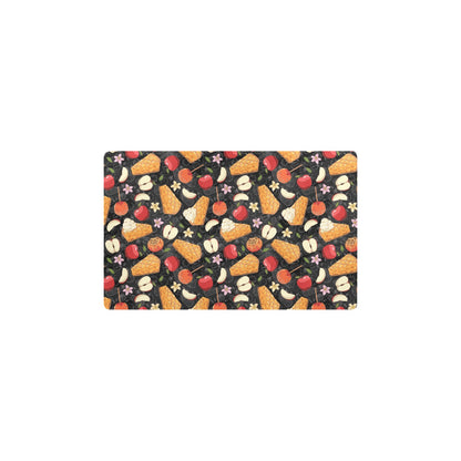 Apple Pie Pattern Print Design 01 Kitchen Mat