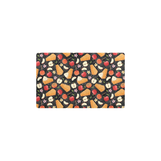 Apple Pie Pattern Print Design 01 Kitchen Mat