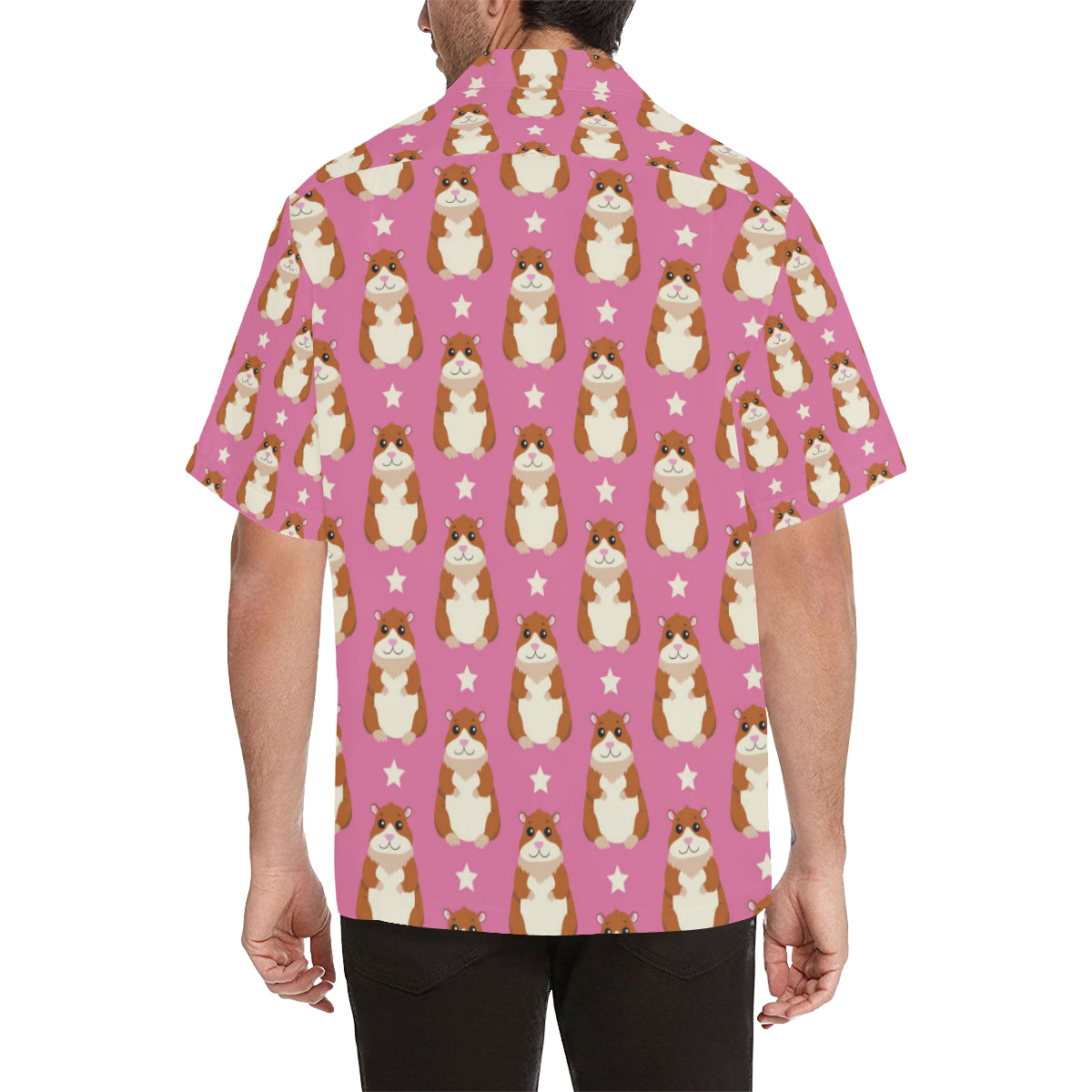 Hamster Cute Pattern Print Design 02 Men's Hawaiian Shirt