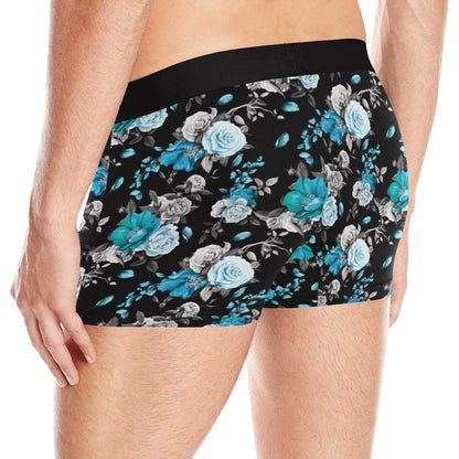 Rose Pattern Print Design A02 Men's Boxer Briefs
